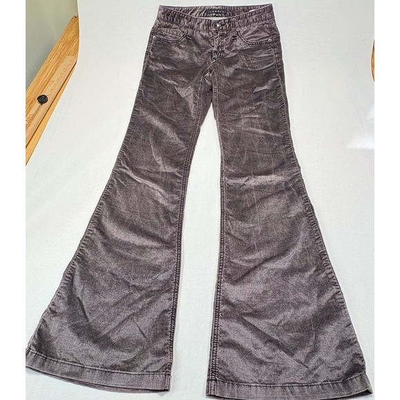 Theory Brown Flare Pants women velvet – Size 00 - Picture 1 of 9